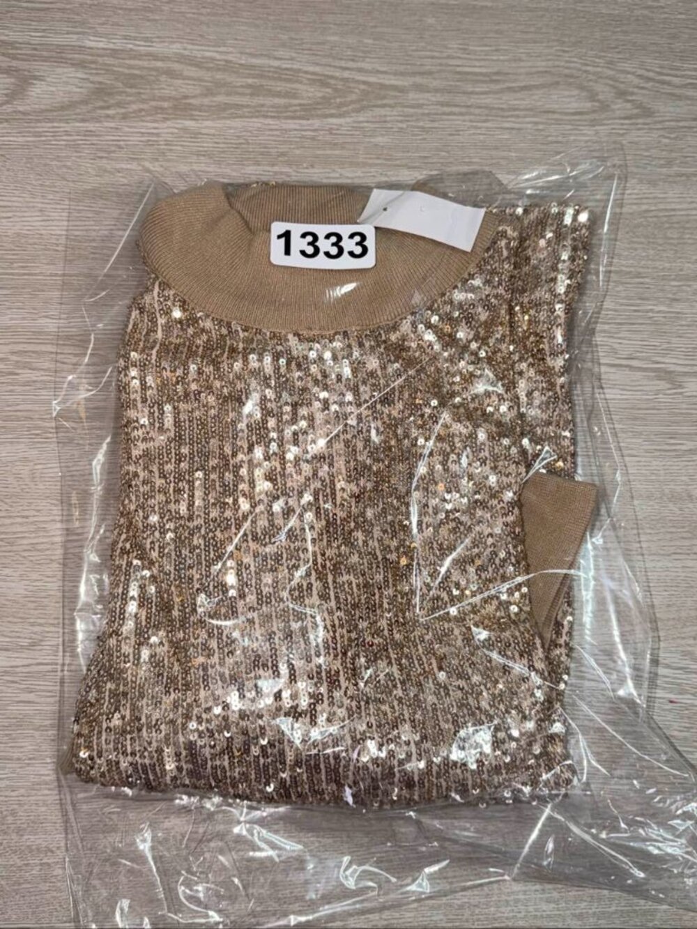 Ann Taylor Women's Sequin Short Sleeve Top M Gold - Picture 6 of 7